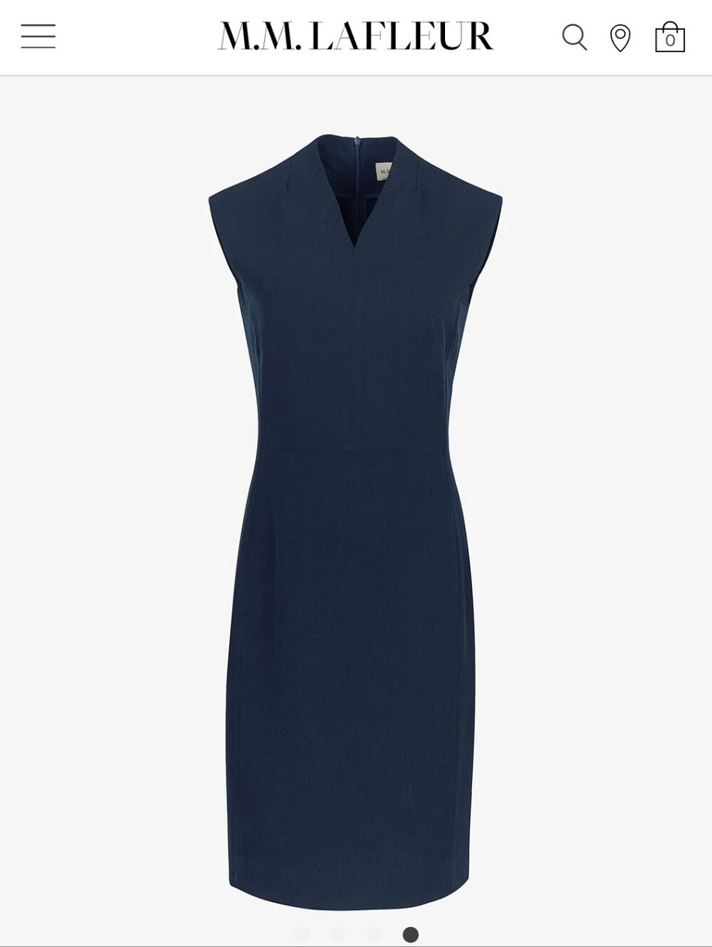 MM Lafleur Aditi Navy Sheath Dress